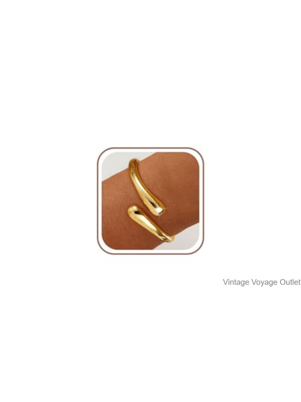 14K Gold Plated Chunky Adjustable Twist Cuff Bangle Bracelet Non Tarnish